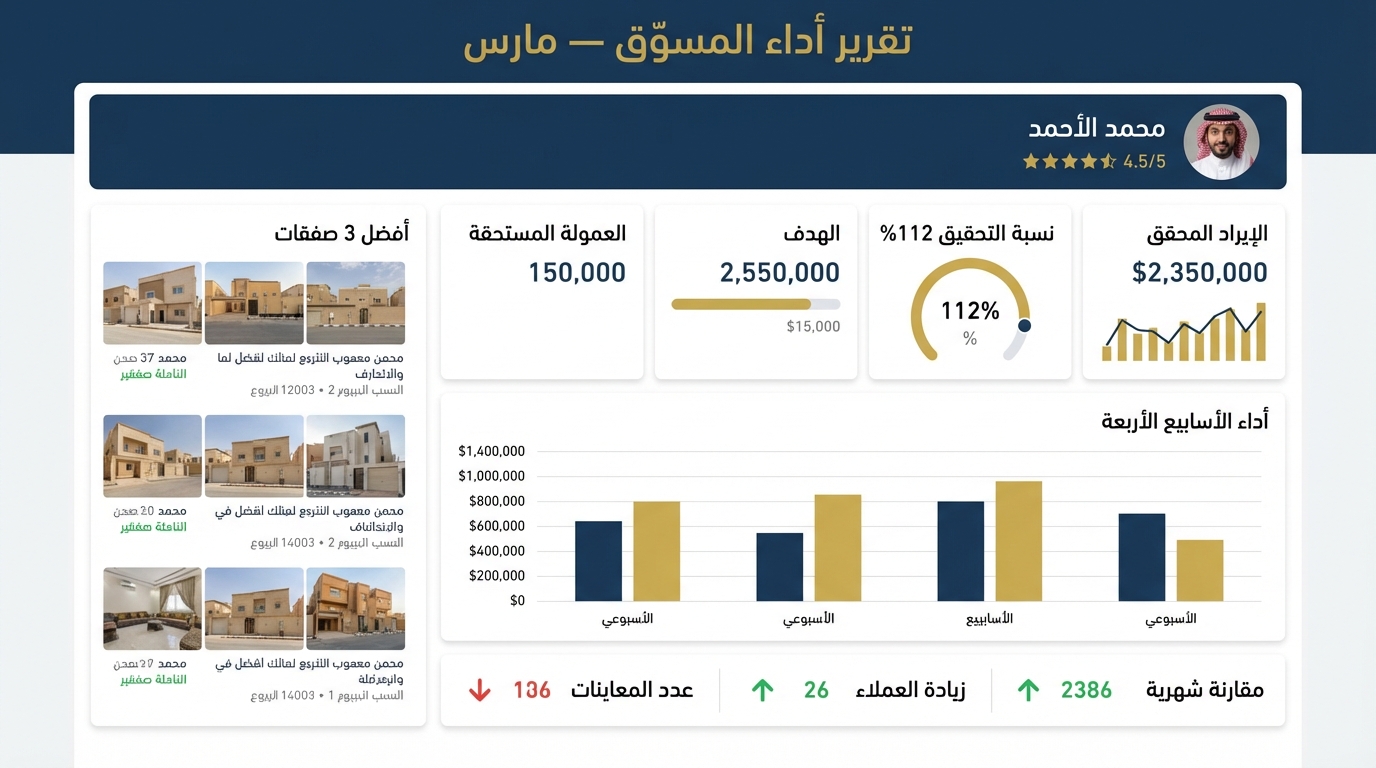 Performance Report Mockup